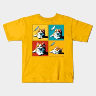 Turkish Van Pop Art - Cute Kitties Kids T-Shirt